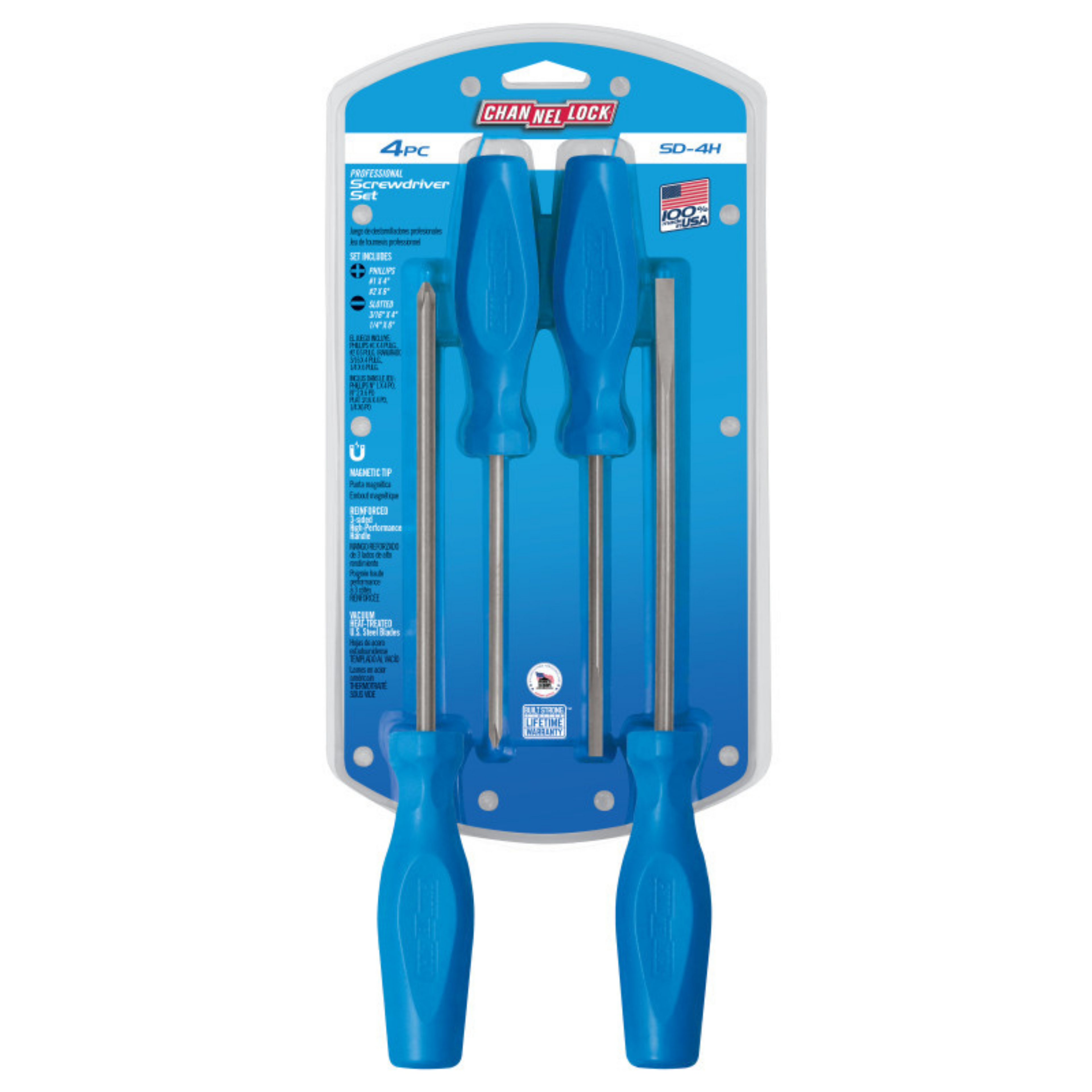 Channellock 4pc Standard Screwdriver Set
