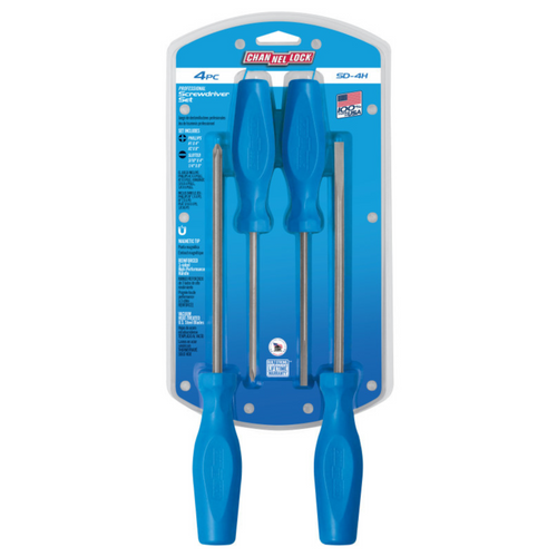 Channellock 4pc Standard Screwdriver Set