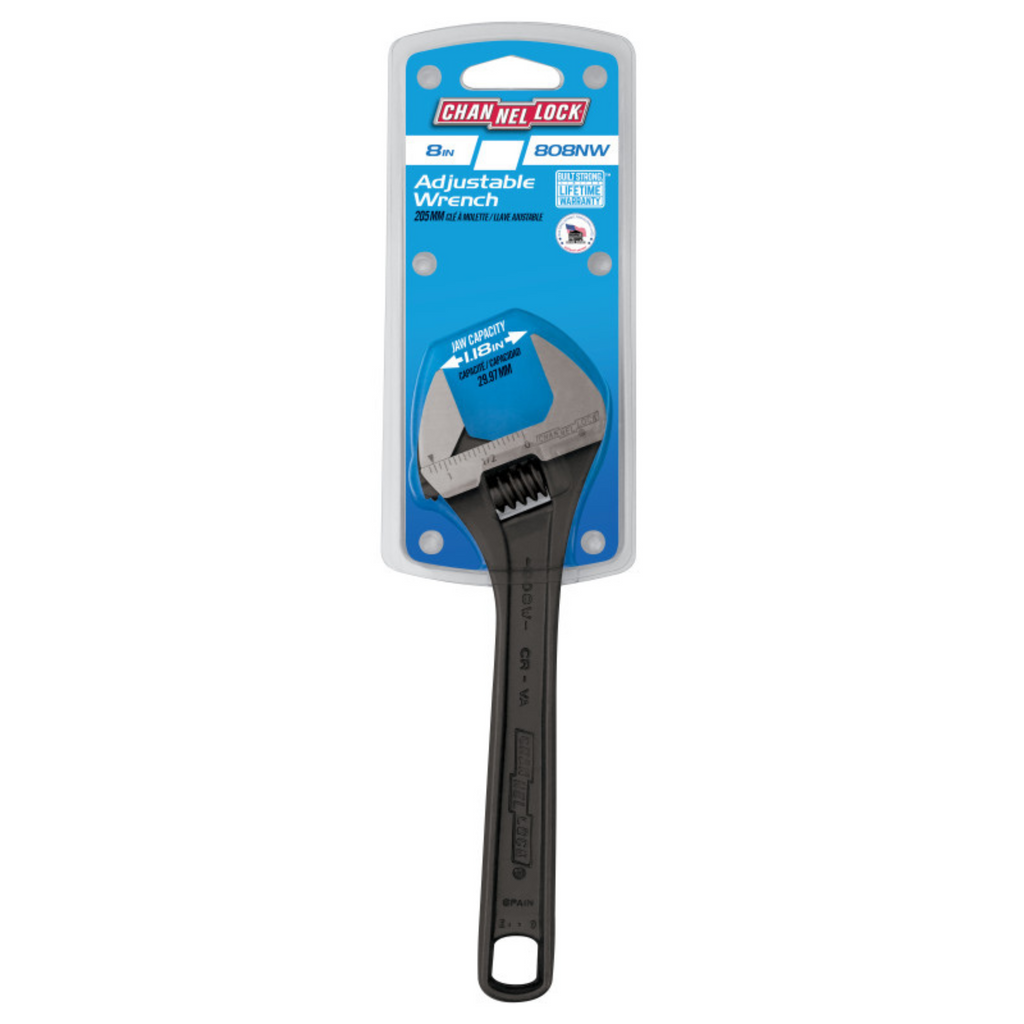 Channellock 8-Inch Adjustable Wrench