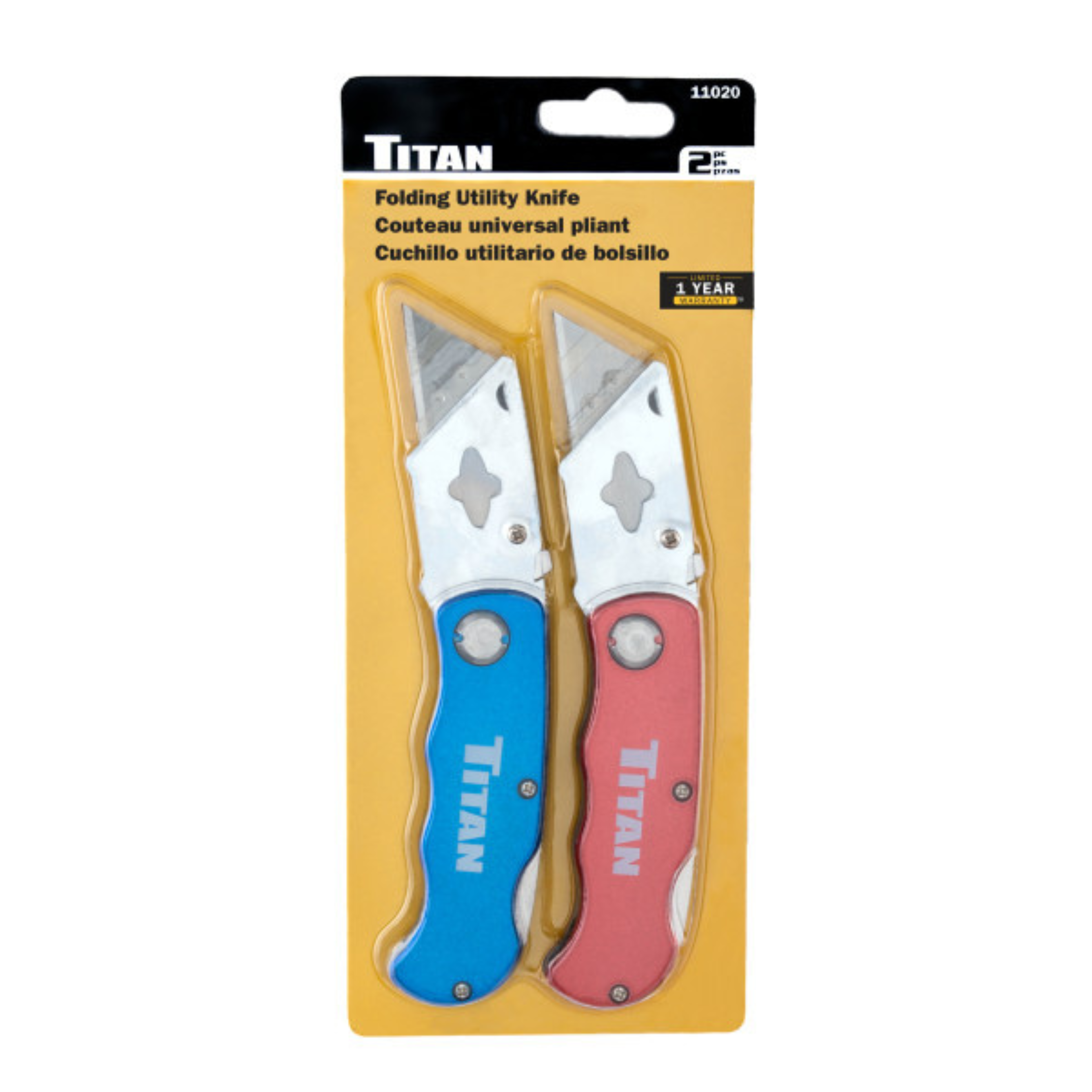 Twin Pack Folding Utility Knife (11020)