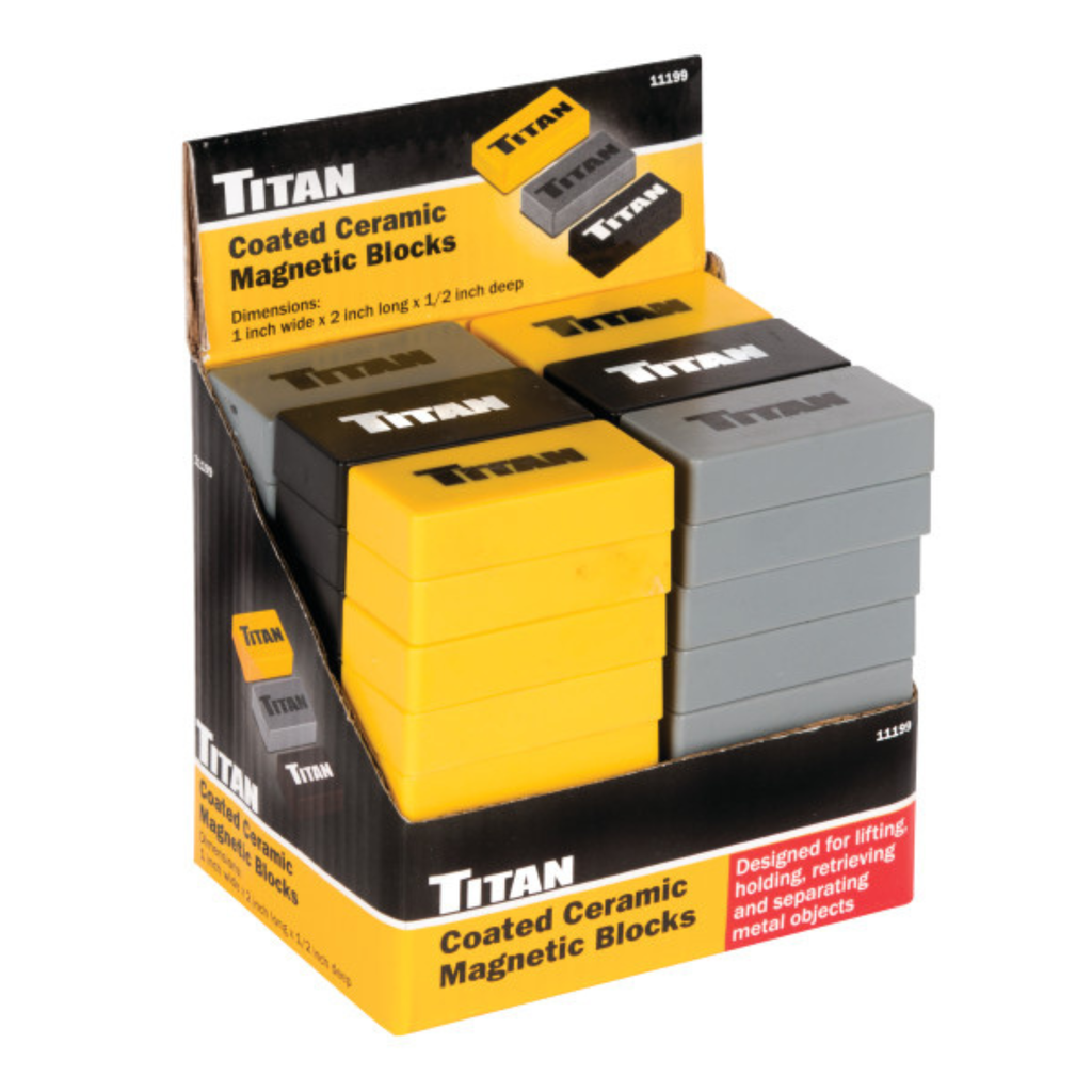 Coated Ceramic Magnetic Block (11199)