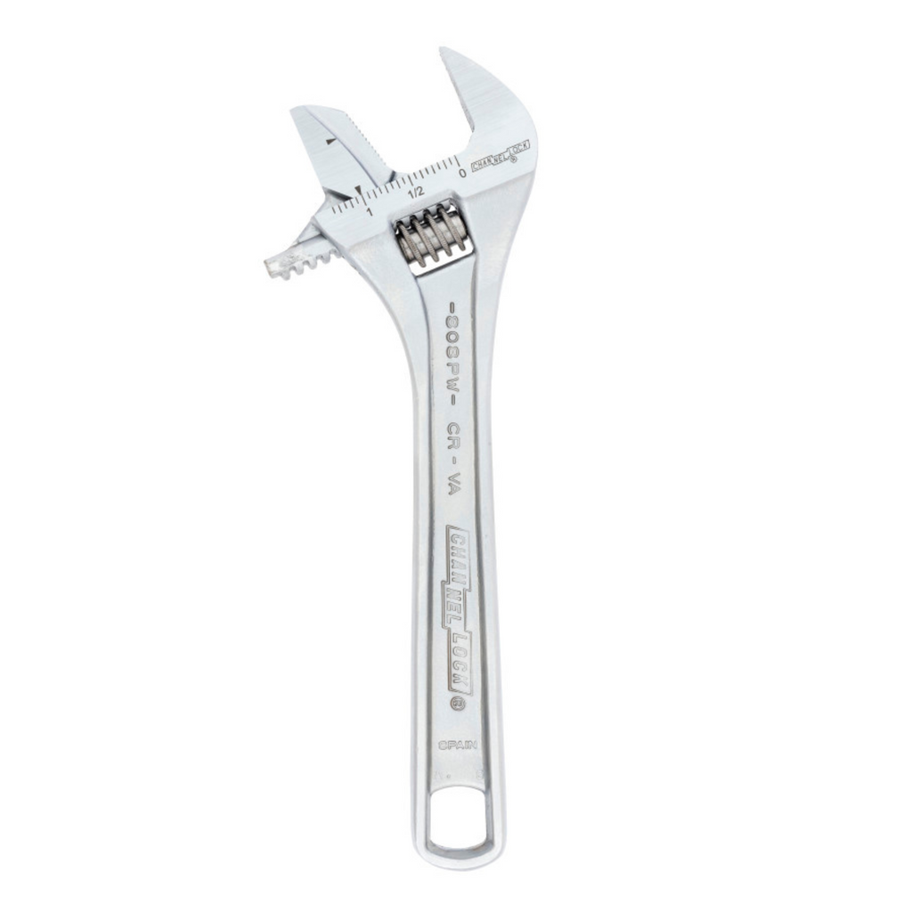 Channellock 8-Inch Reversible Jaw Adjustable Wrench