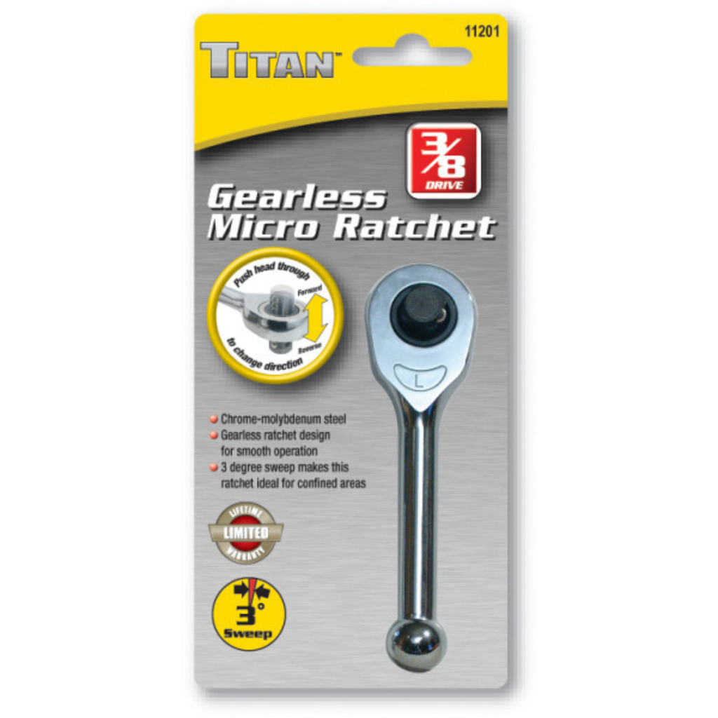 3/8 in. Drive Gearless Micro Ratchet (11201)