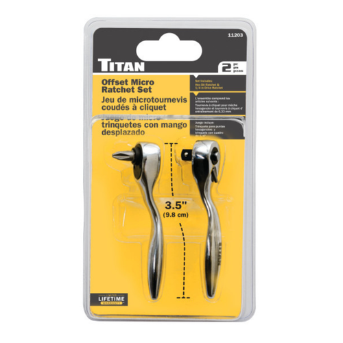 2 pc. Offset Micro Bit Driver and Ratchet Set (11203)