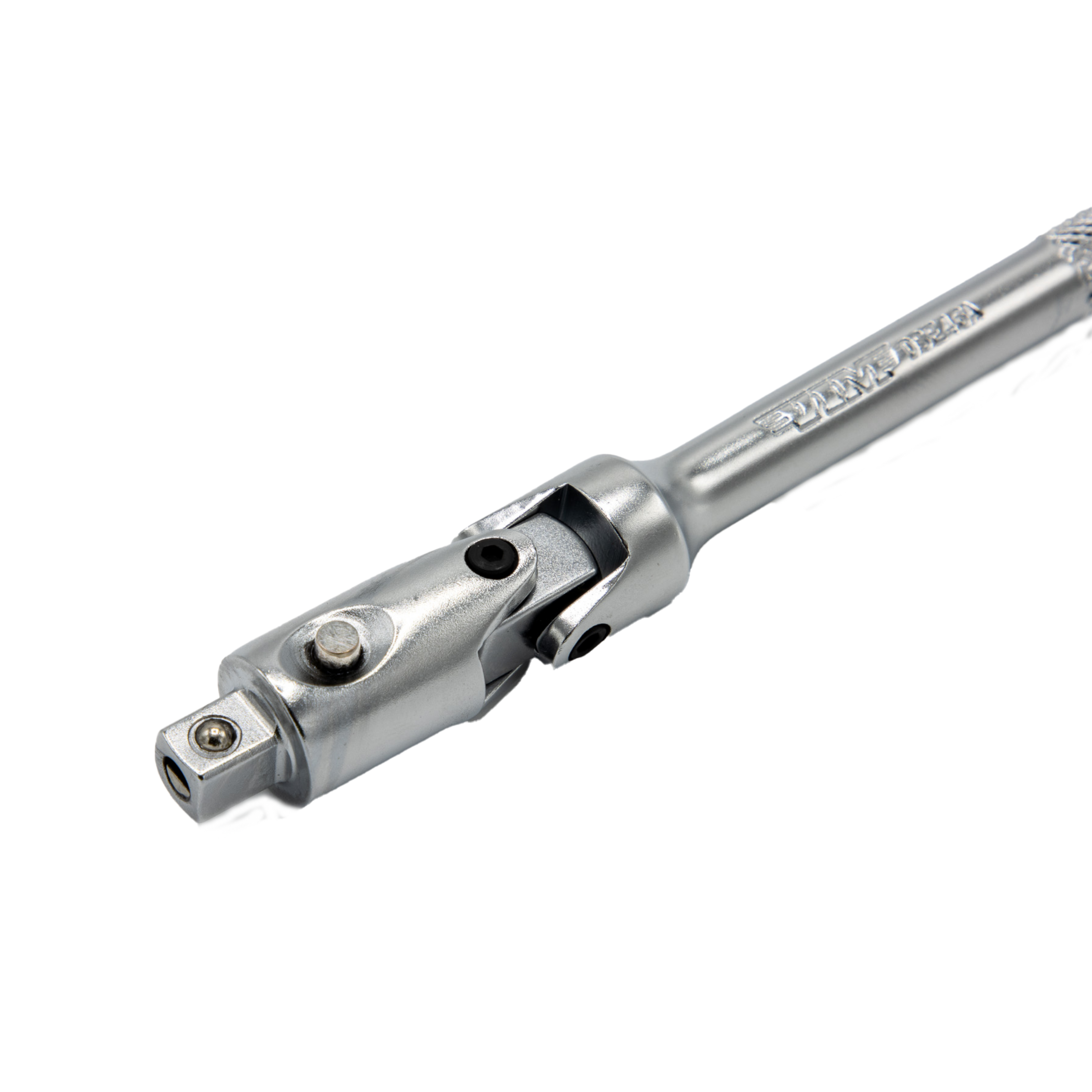 VIM Tools - 6" OAL 1/4" Dr. Double Joint Universal Locking Extension with Spring-Loaded Male End