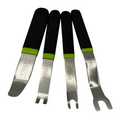 VIM Tools - Door and Trim Tool Set, Stainless, 4 pc Set, Dipped Handles
