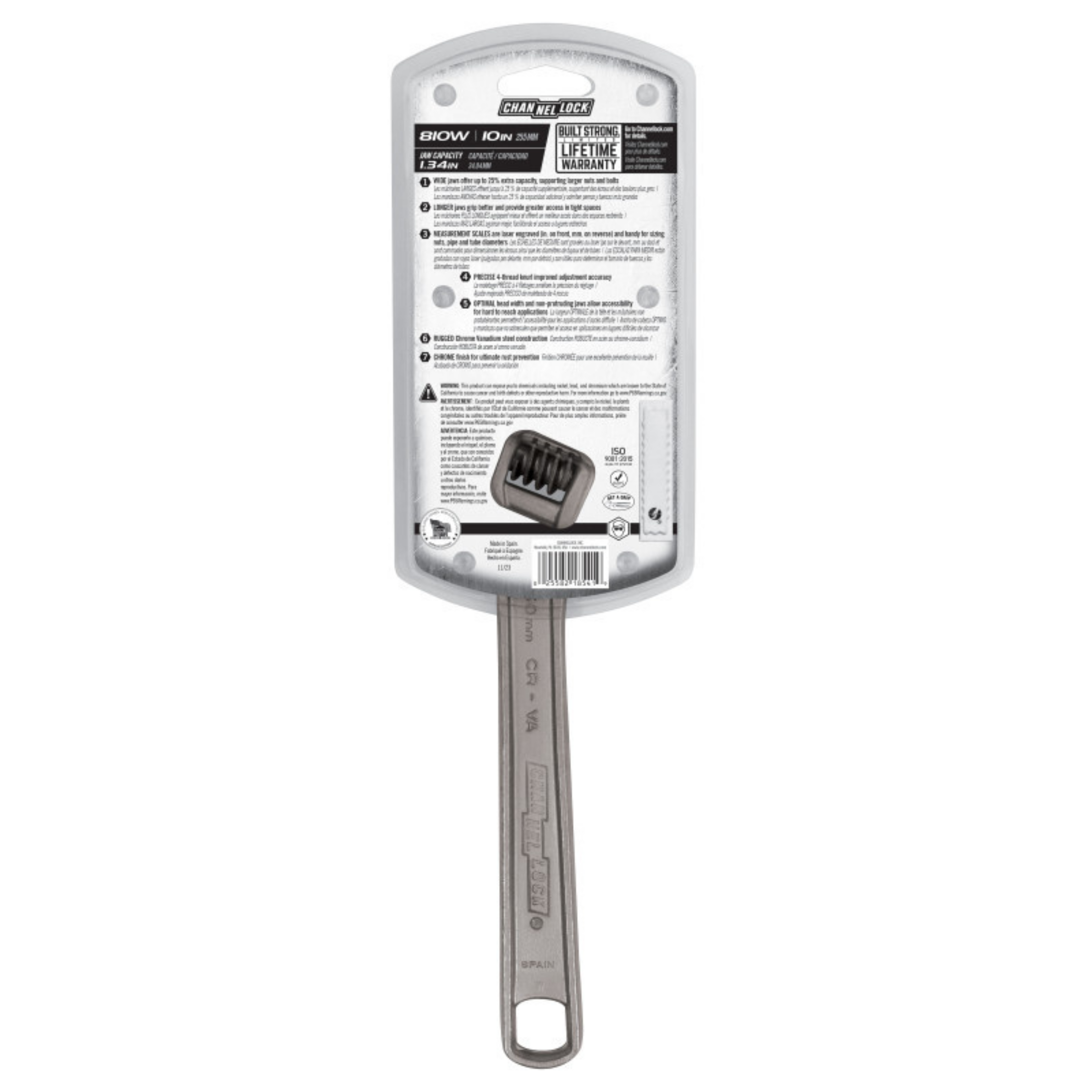 Channellock 10-Inch Adjustable Wrench