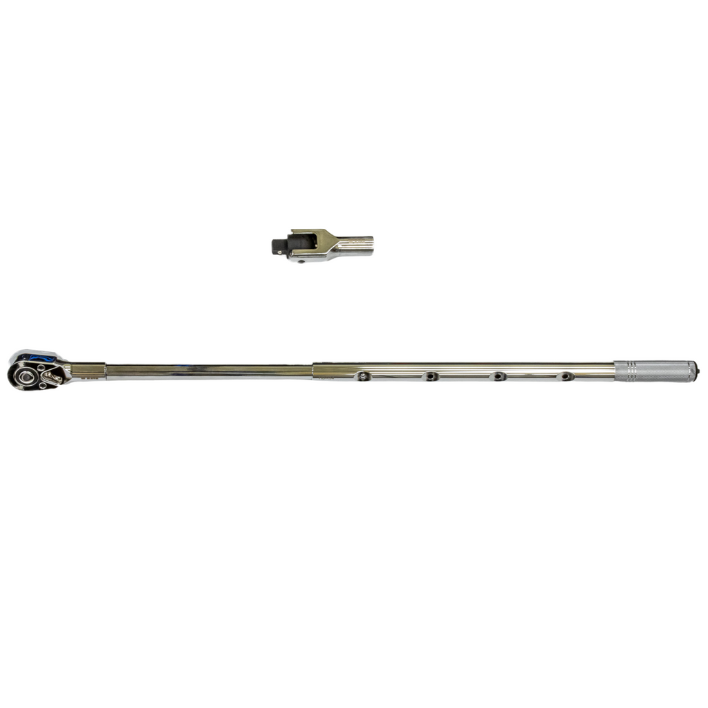 VIM Tools - 3/4″ Dr. Heavy-Duty Extendable Ratchet & Breaker Bar Kit (OAL 29″–40″)