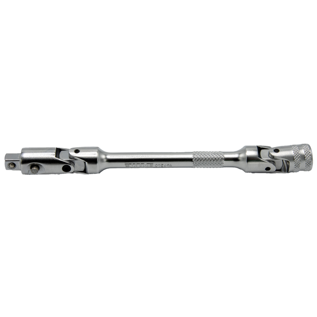 VIM Tools - 6" OAL 1/4" Dr. Double Joint Universal Locking Extension with Spring-Loaded Male End