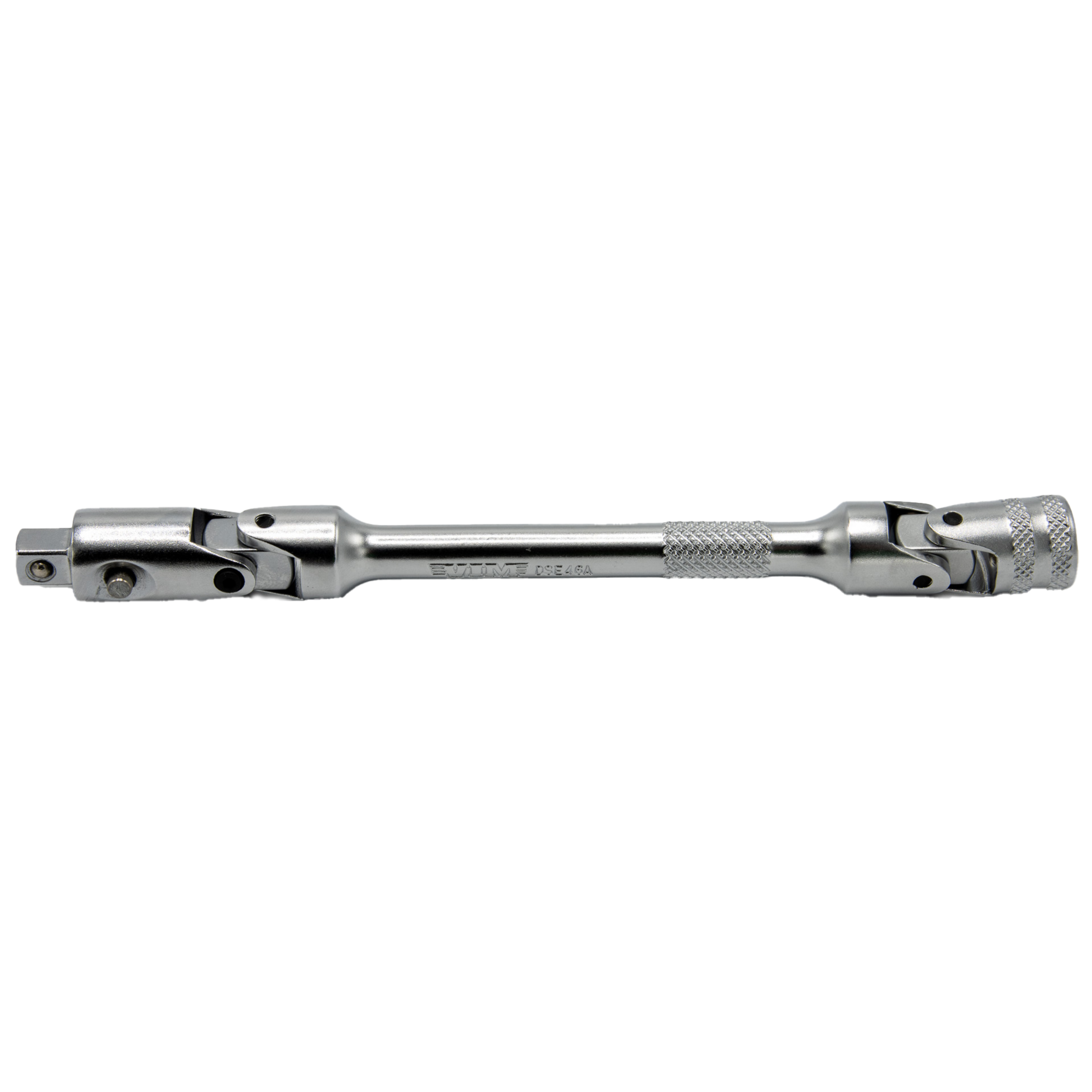 VIM Tools - 6" OAL 1/4" Dr. Double Joint Universal Locking Extension with Spring-Loaded Male End