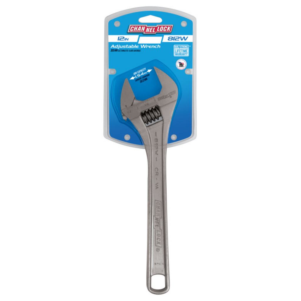 Channellock 12-Inch Adjustable Wrench