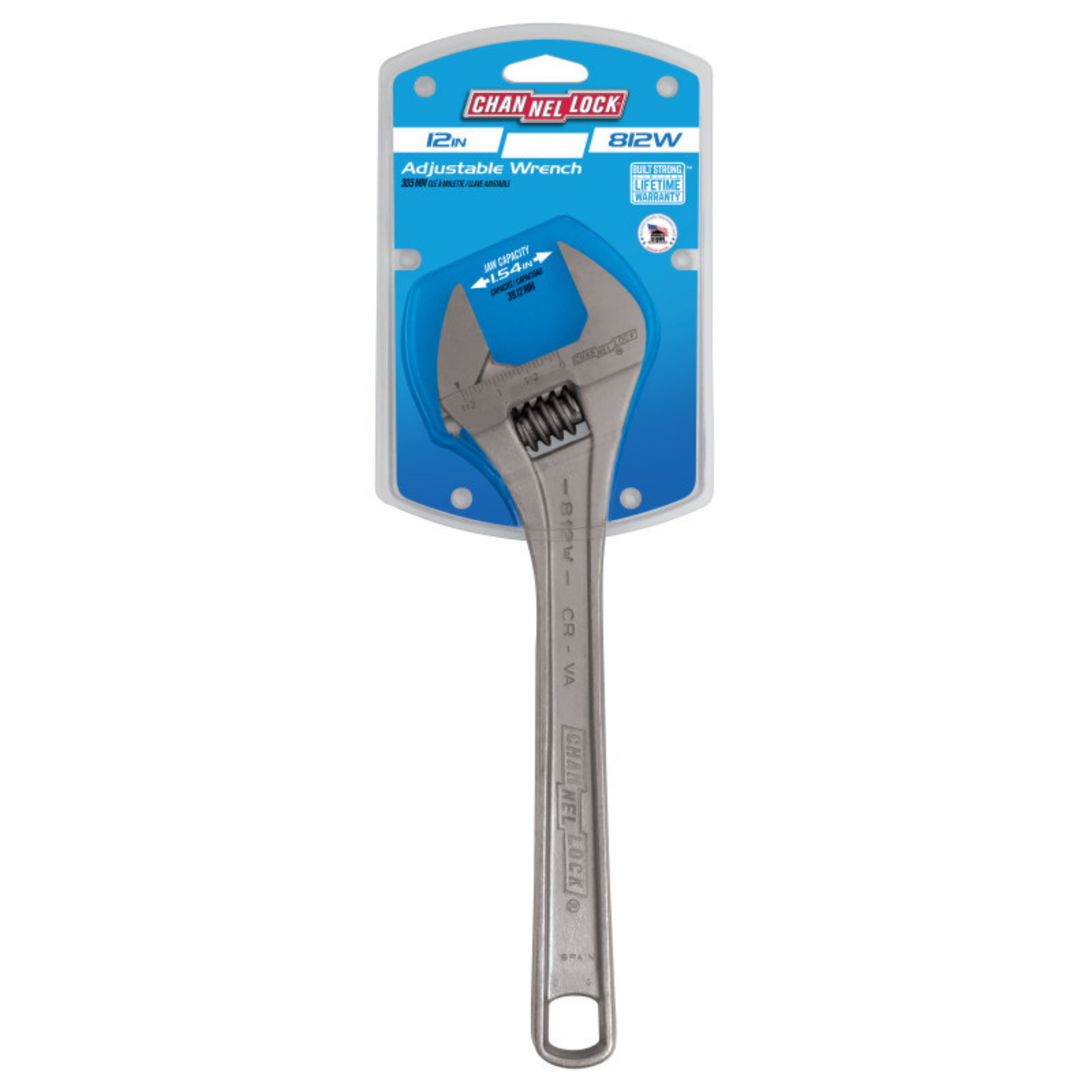 Channellock 12-Inch Adjustable Wrench