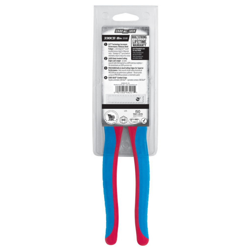 Channellock 8-Inch CODE BLUE® XLT™ Diagonal Cutting Pliers