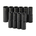 SK Tools USA - 10 Piece 1/2" Drive 6 Point Deep Metric Impact Socket Set