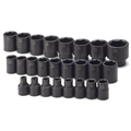 SK Tools USA - 25 Piece 1/2" Drive 6 Point Standard Metric Impact Socket Set