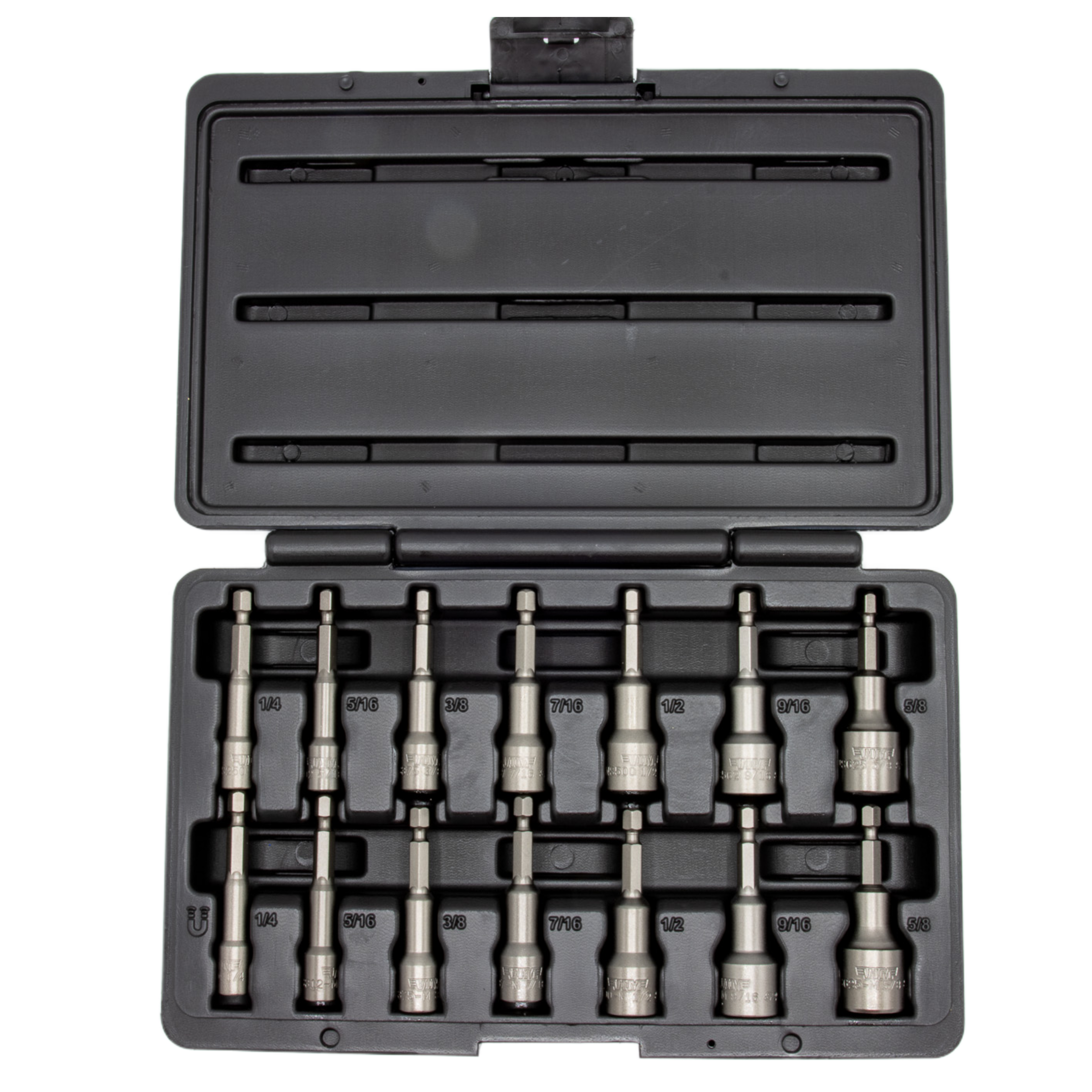 VIM Tools - 14 PC. SAE NUT SETTER SET (1/4” – 5/8”)