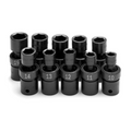 SK Tools USA - 10 Piece 1/2" Drive Metric Swivel Impact Socket Set