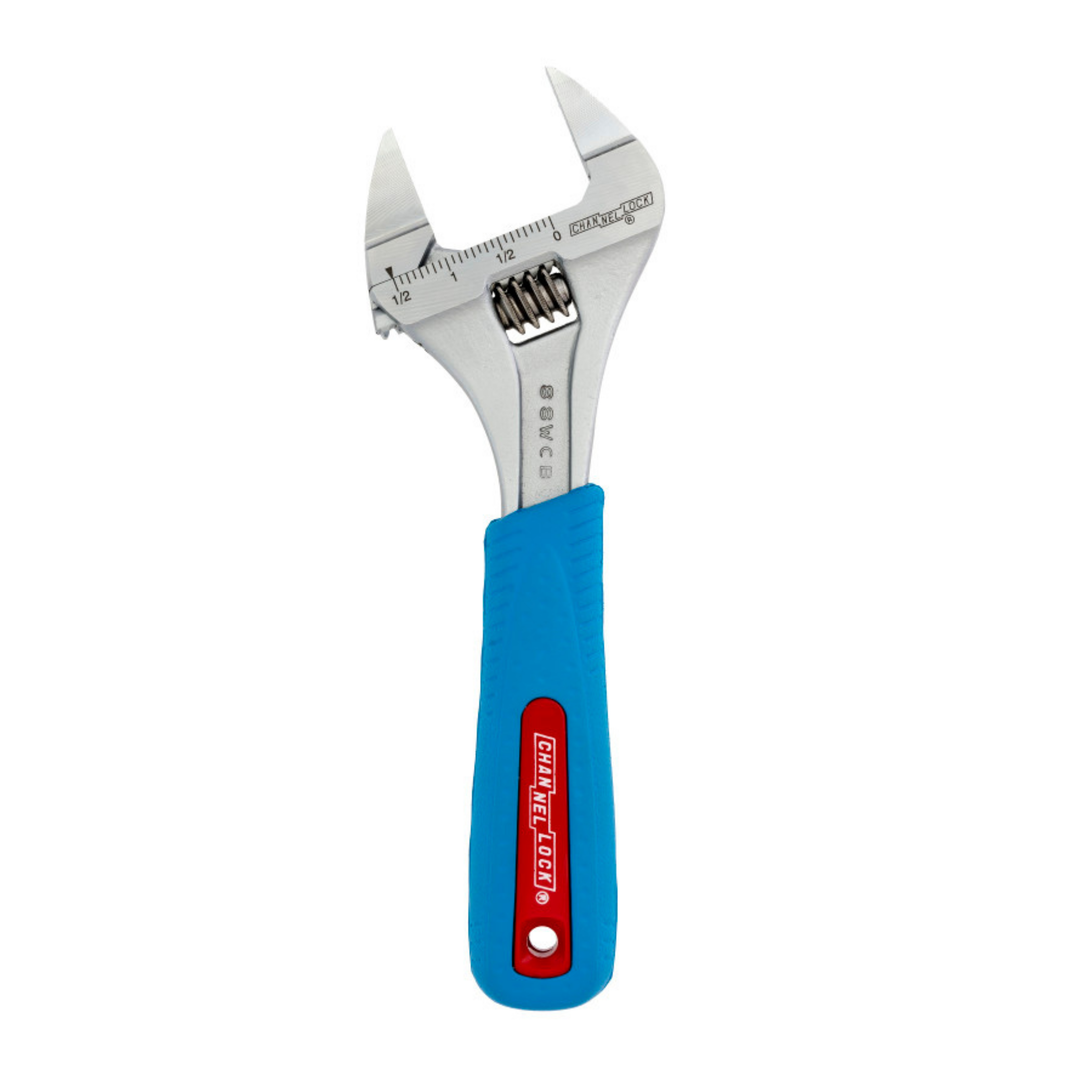 Channellock 8-Inch CODE BLUE® WideAzz® Slim Jaw Adjustable Wrench