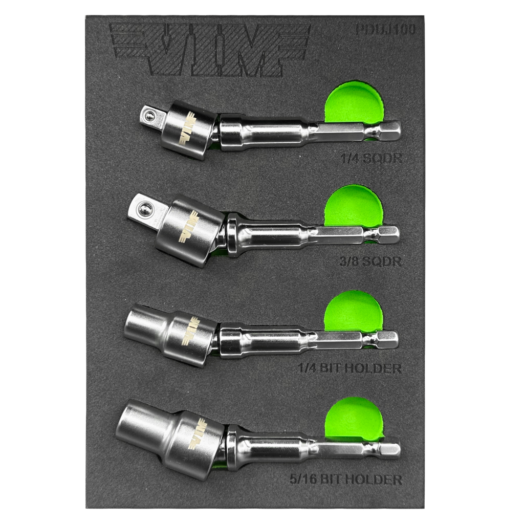 VIM Tools - 4 Piece Power Driver UJ Adapter Set