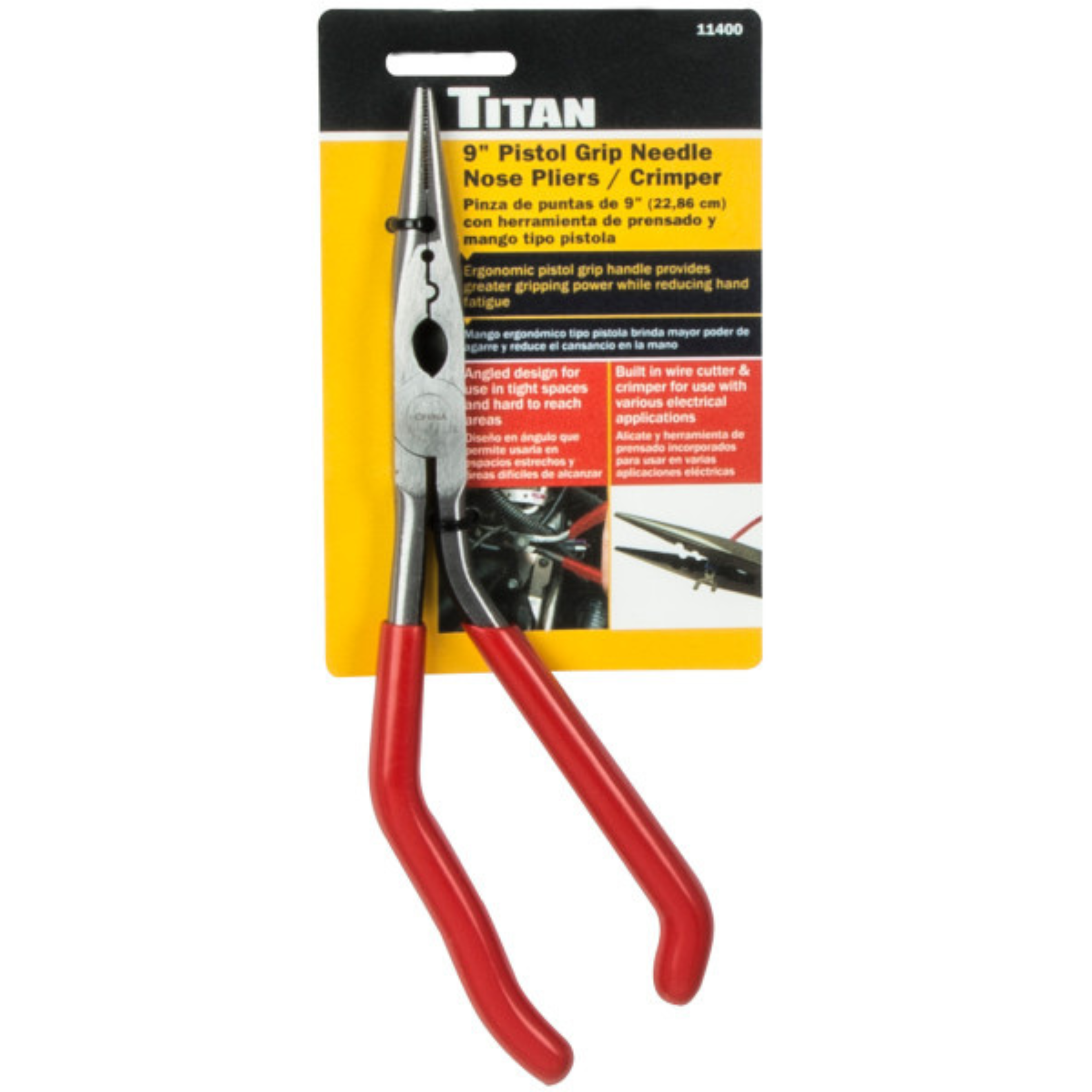 9 in. Pistol Grip Pliers/Crimper (11400)