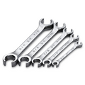 SK Tools USA - 5 Piece 6 Point Fractional Flare Nut Chrome Wrench Set