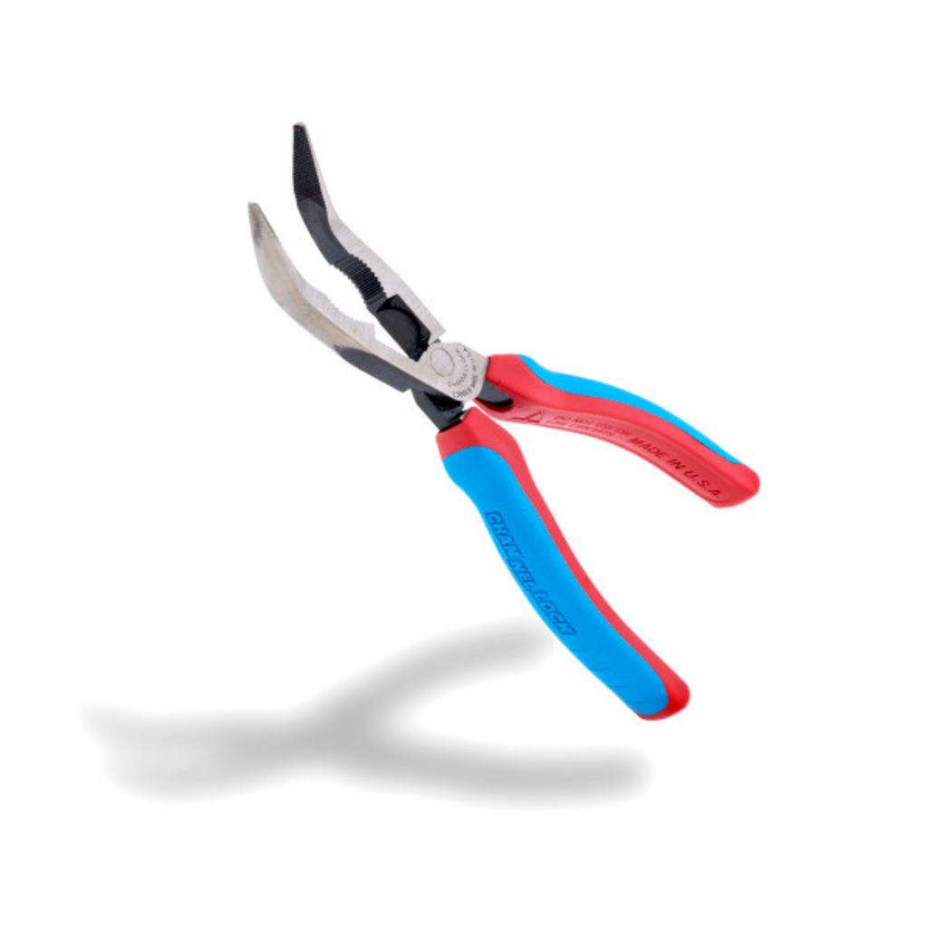 Channellock 8-Inch Bent Nose Pliers with Cutter - CODE BLUE® XLT™ Design