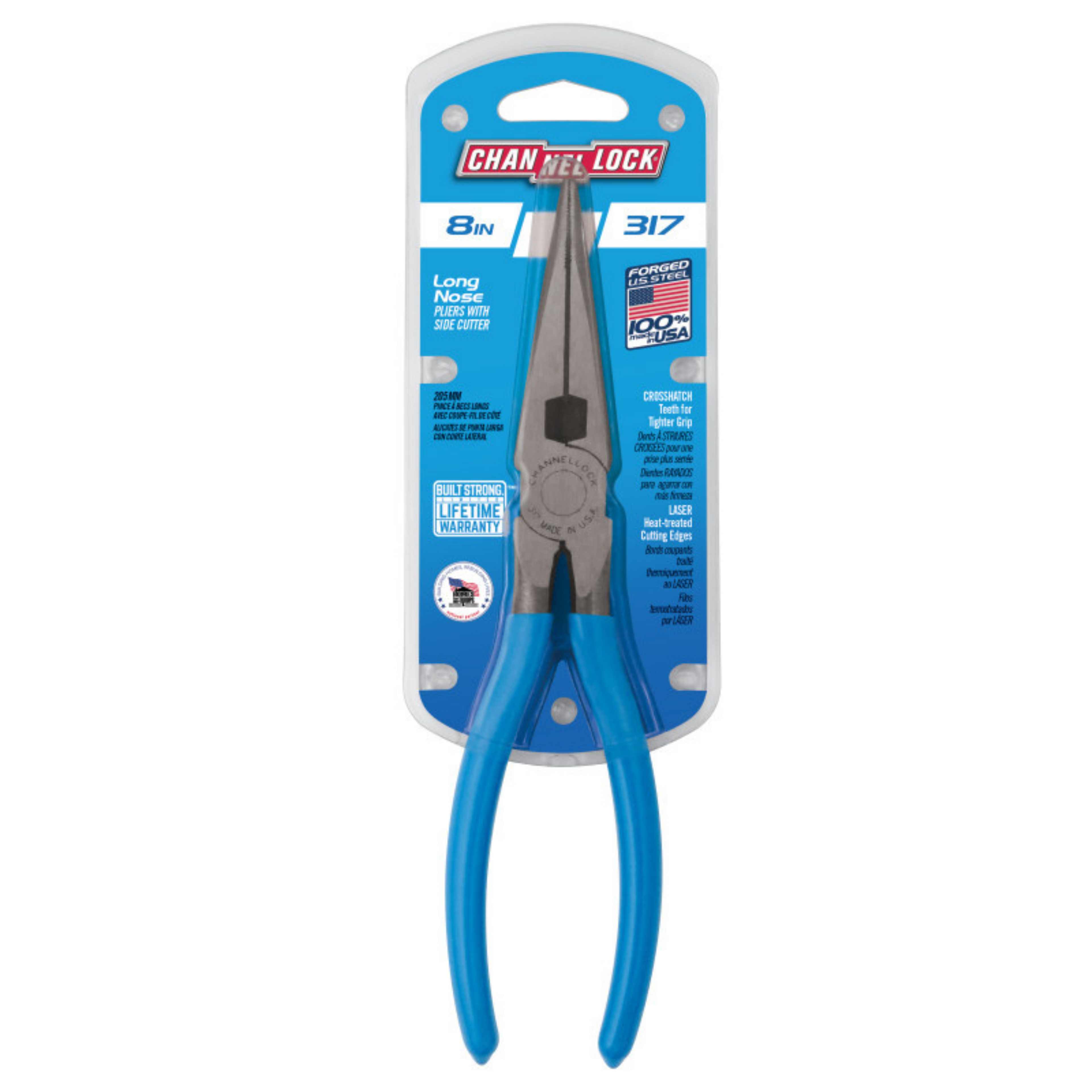 Channellock 8" XLT™ Combination Long Nose Plier with Cutter