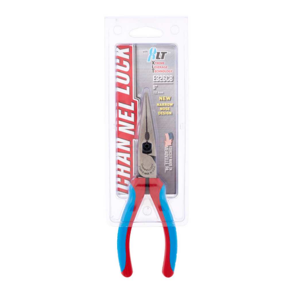 Channellock 6-Inch CODE BLUE® XLT™ Combination Long Nose Pliers with Cutter