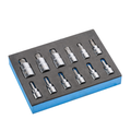 Strategic Tools & Equipment Co 12 PC Damaged Hex Extractor Bit Socket Set - Ridge Toolbox