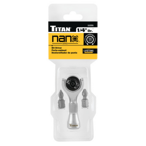 1/4 in. Drive Nano Ratcheting Swivel Bit Driver (11331)