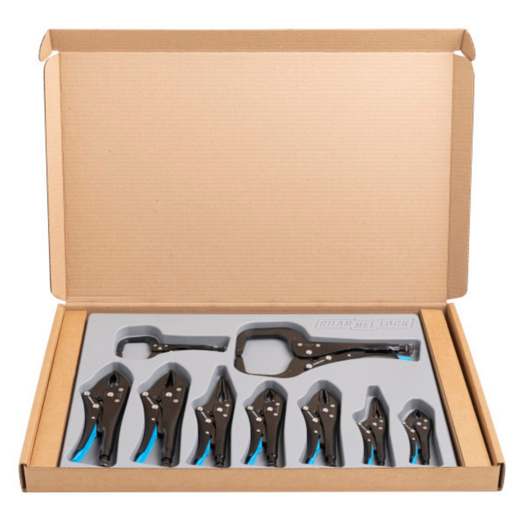 Channellock 9PC Locking Pliers Set W/Tray