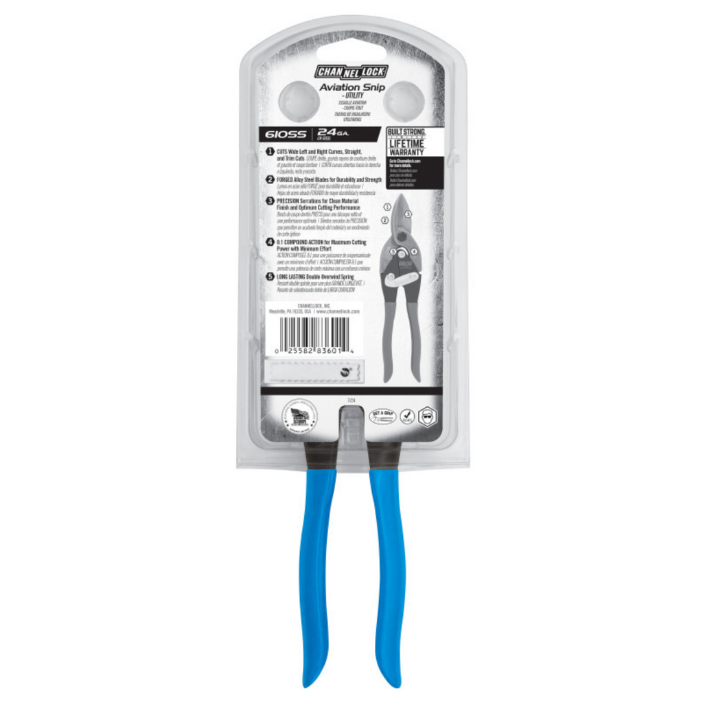 Channellock 10-Inch Utility Aviation Snip