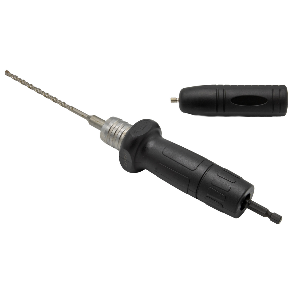 VIM Tools - Hammer Drill Adapter, 4 Carbide Tipped Hammer Drills, 3/16″, 1/4″, 3/8″, & 1/2″