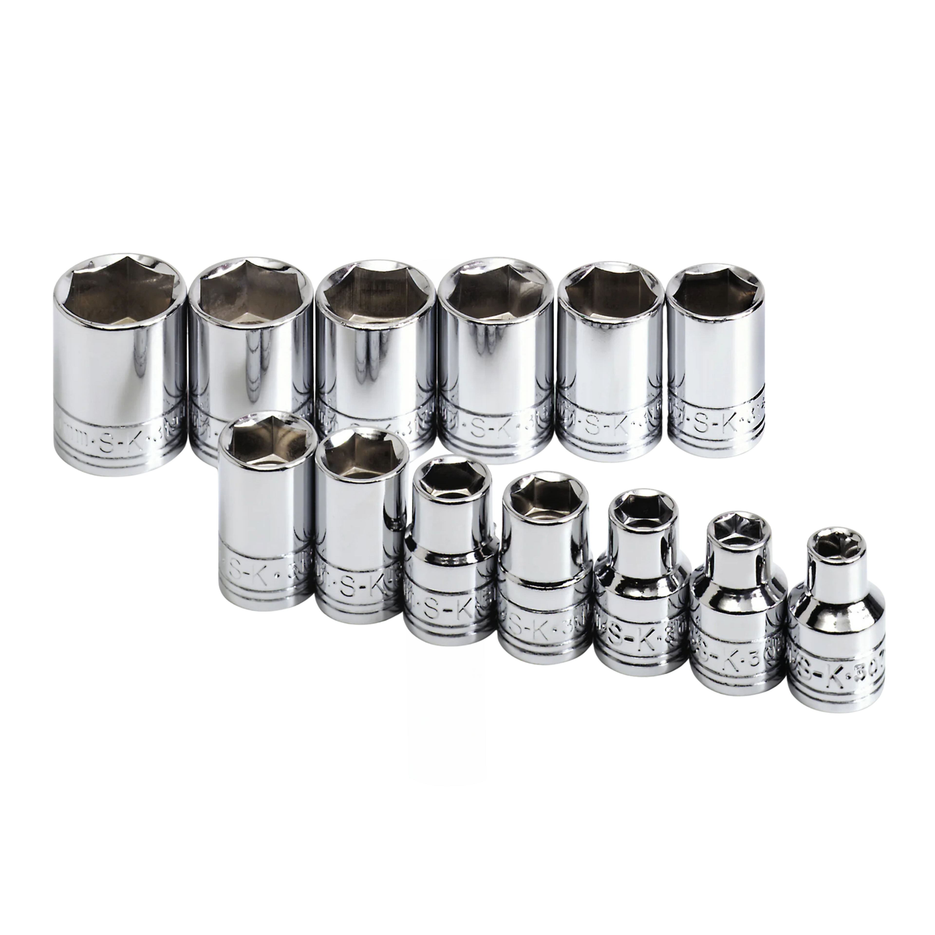 SK Tools USA - 13 Piece 3/8" Drive 6 Point Standard Metric Socket Set