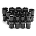 SK Tools USA - 13 Piece 1/2" Drive Fractional Swivel Impact Socket Set