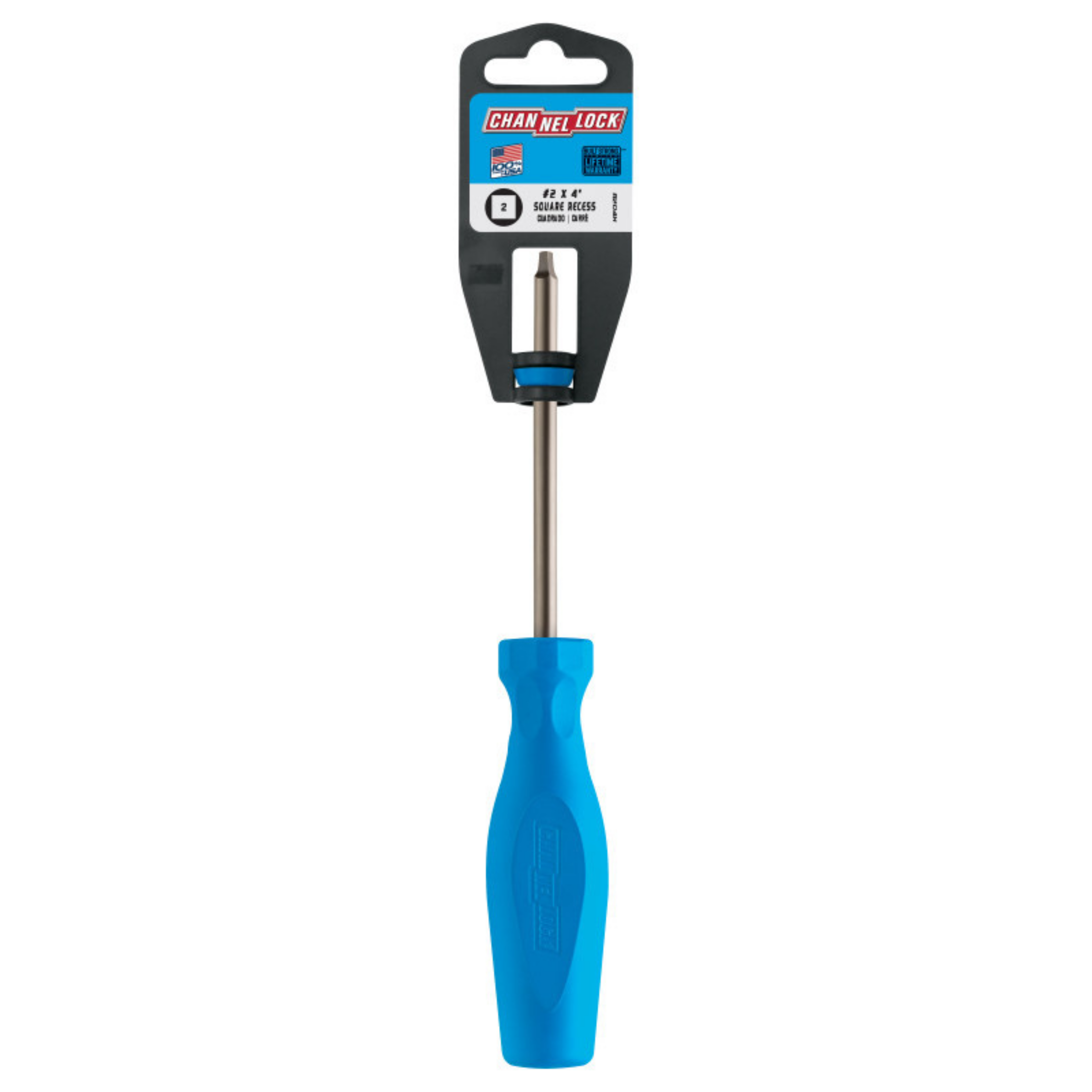 Channellock Square Recess #2 X 4-inch Professional Screwdriver