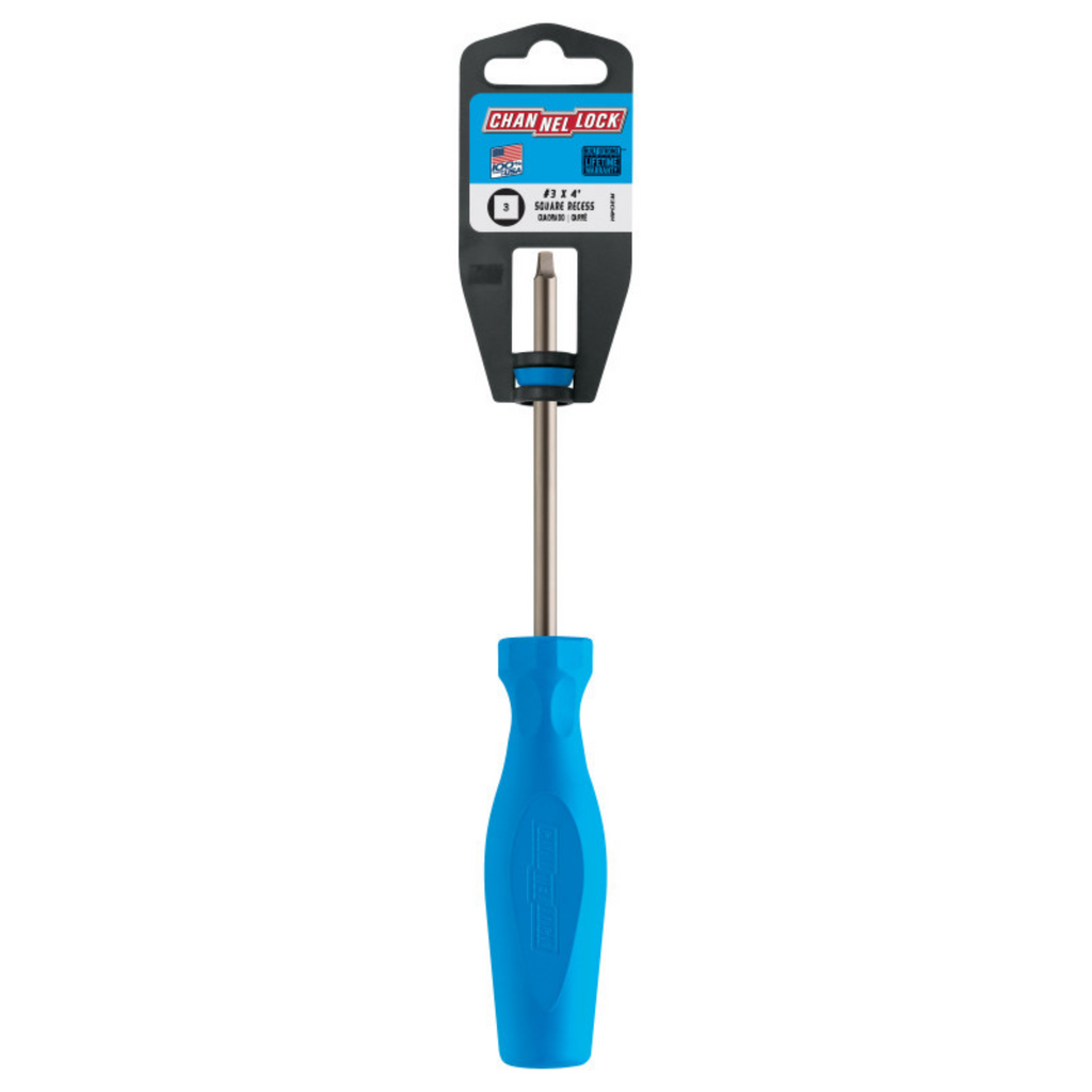 Channellock Square Recess #3 X 4-inch Professional Screwdriver