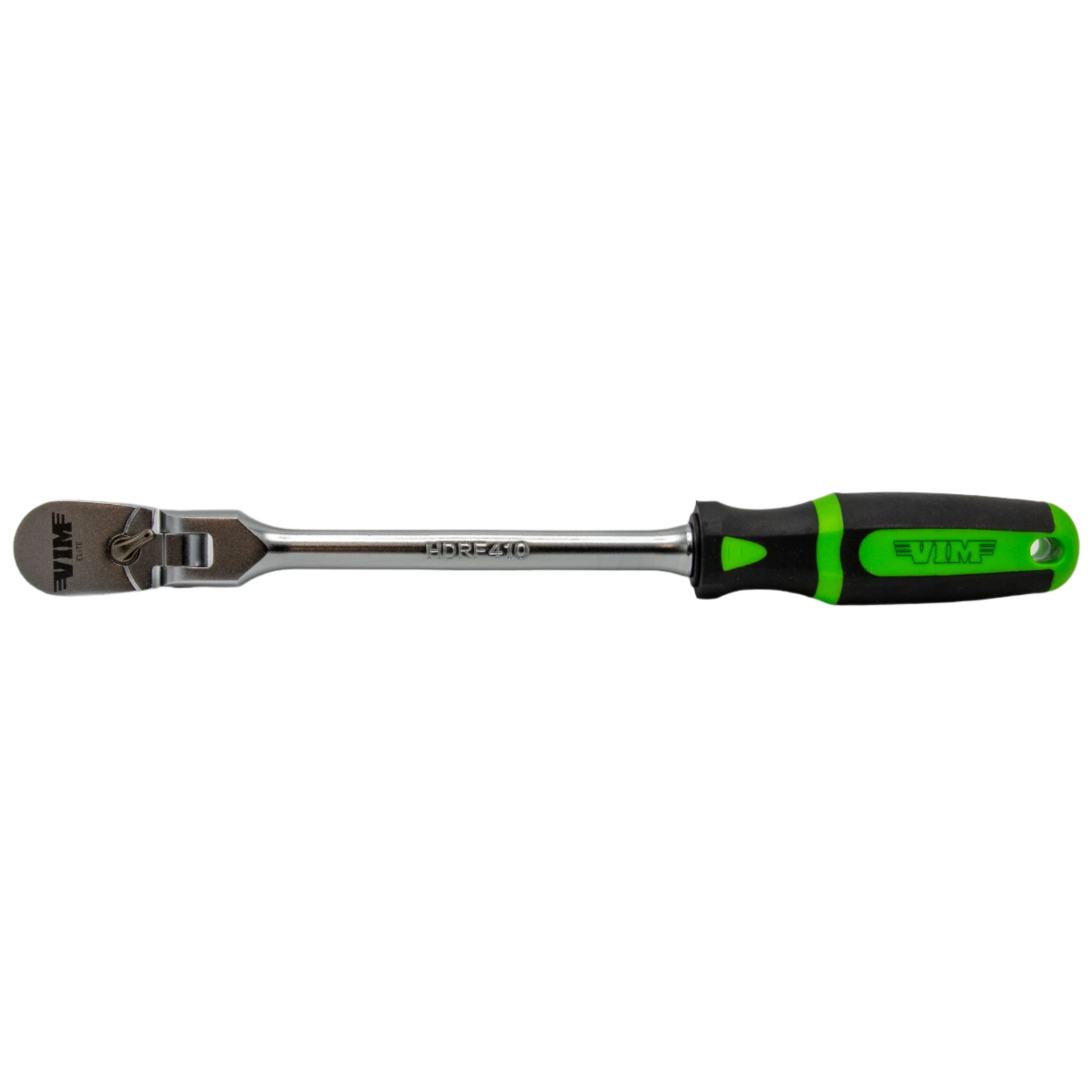 VIM Tools - 1/4" DR 10" HEAVY DUTY 90T FLEX HEAD RATCHET