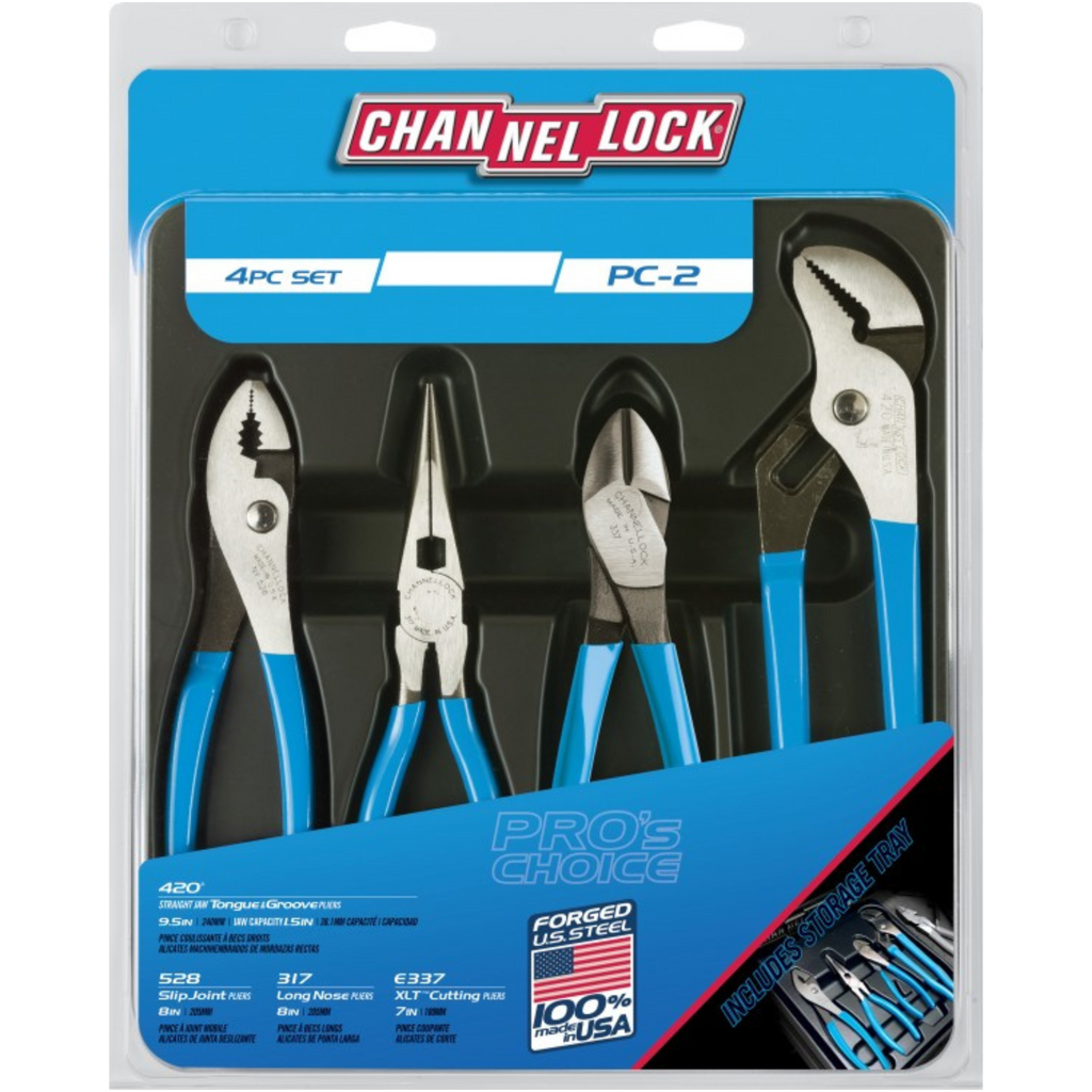 Channellock 4pc Pro's Choice Pliers Set