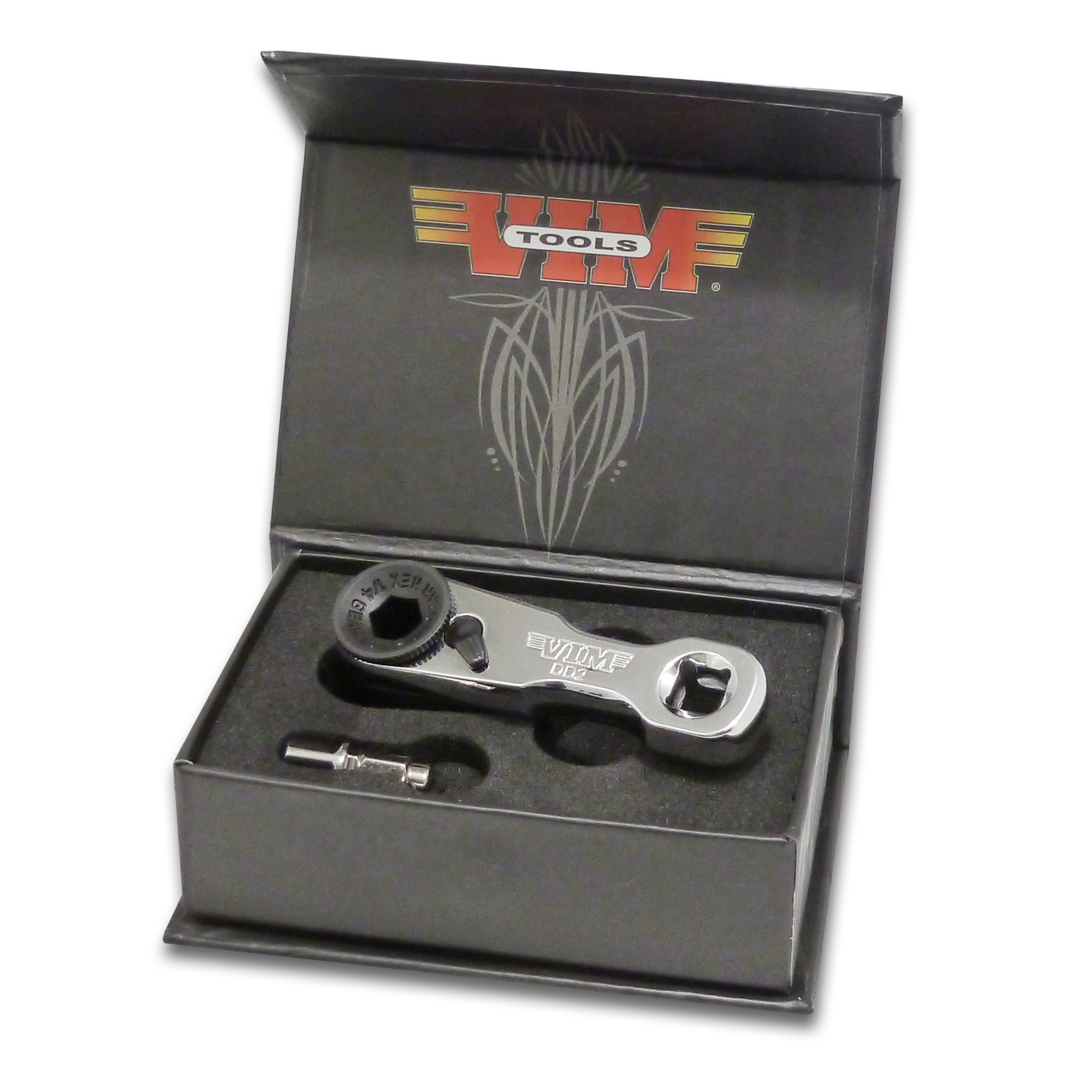 VIM Tools - Mini Ratchet Double Square Drive – Offset Female Sq. Drive Handle (1/4" & 3/8")