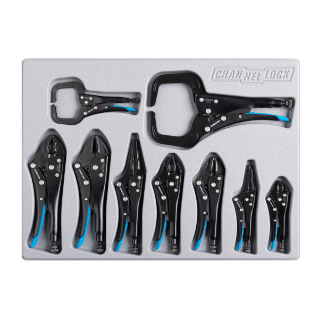 Channellock 9PC Locking Pliers Set W/Tray