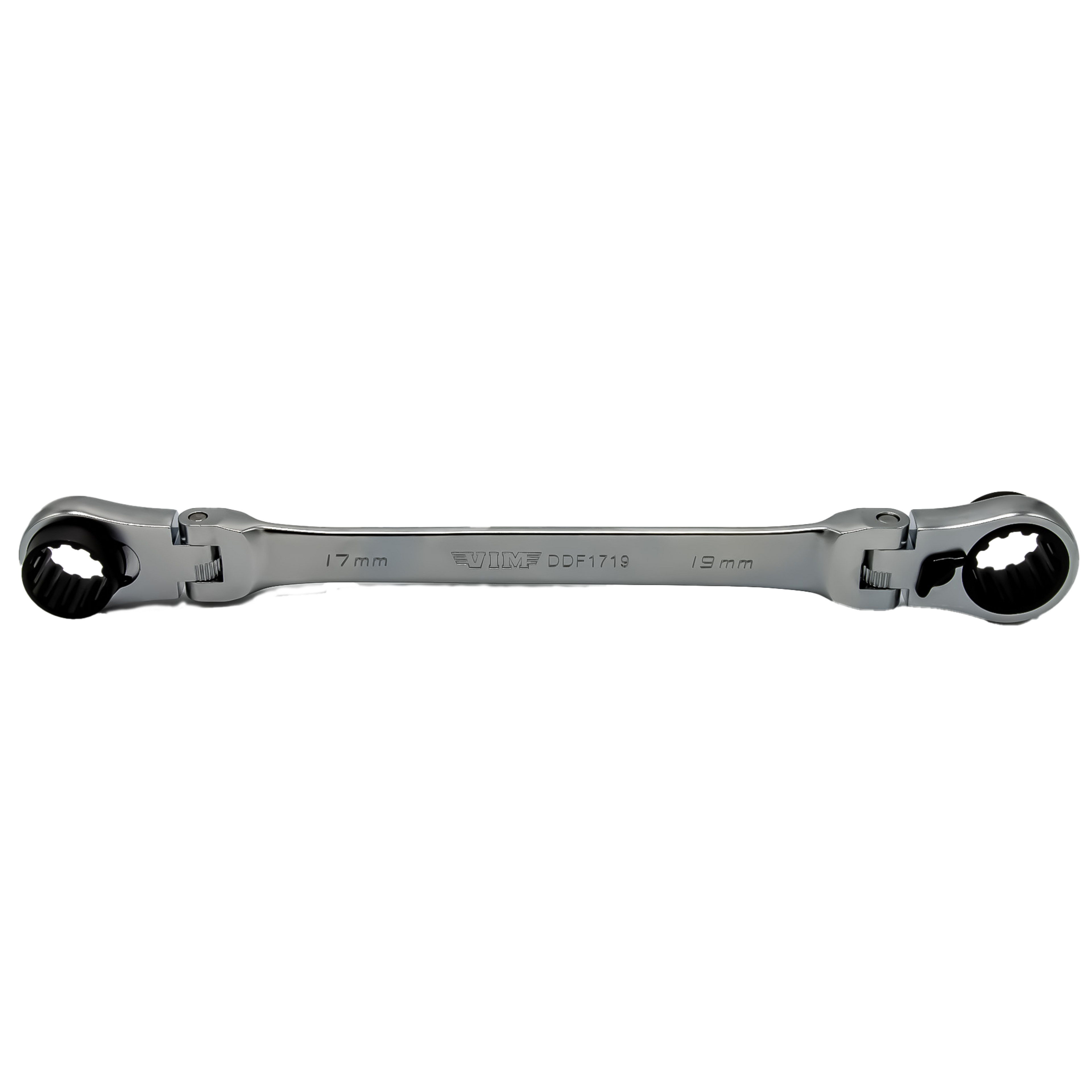 VIM Tools - Double Deep Spline Flex Head Ratcheting Wrench Set (8 mm - 17 mm)