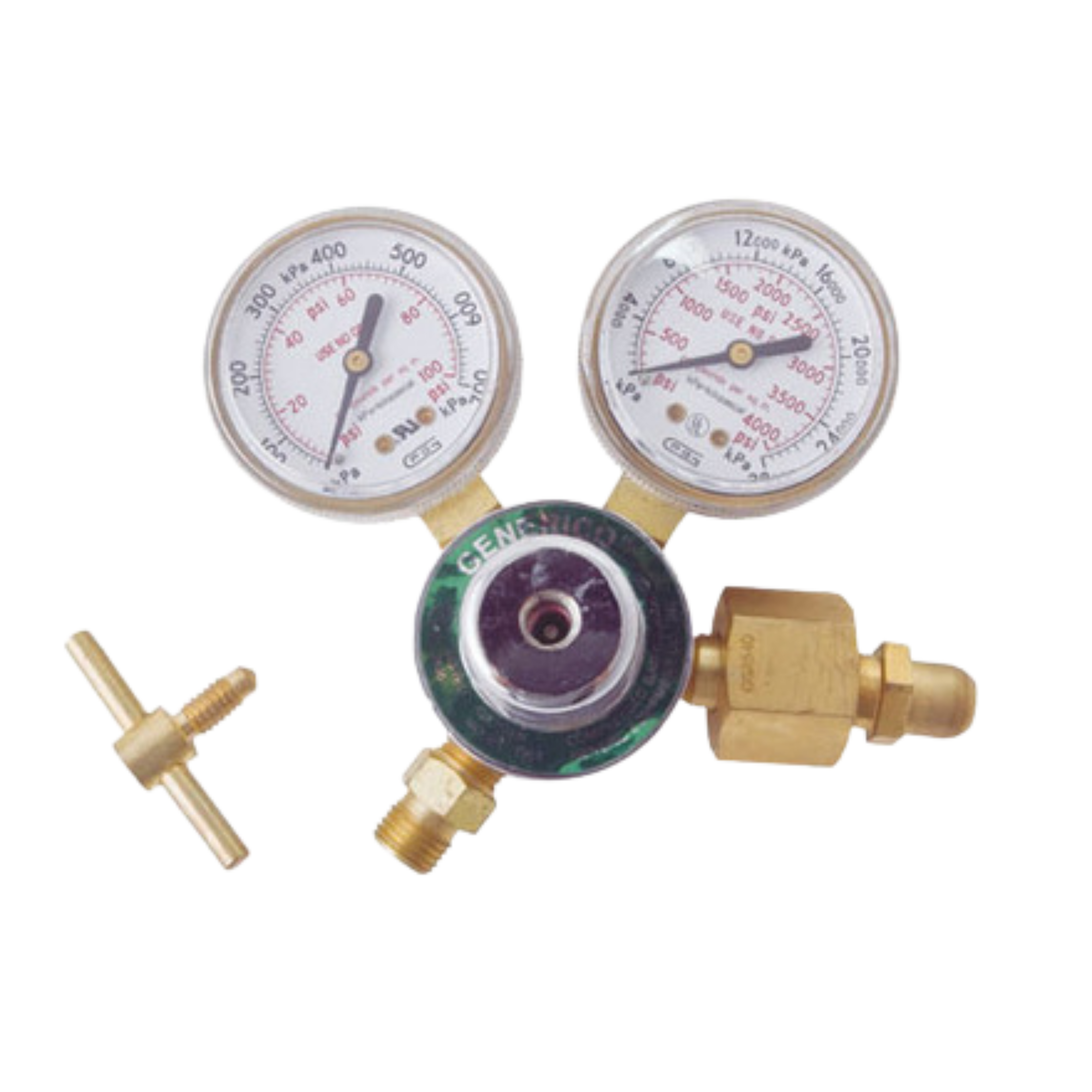 Shark Industries - Single Stage Regulator for Light Duty Kits – Oxygen 50mm Face