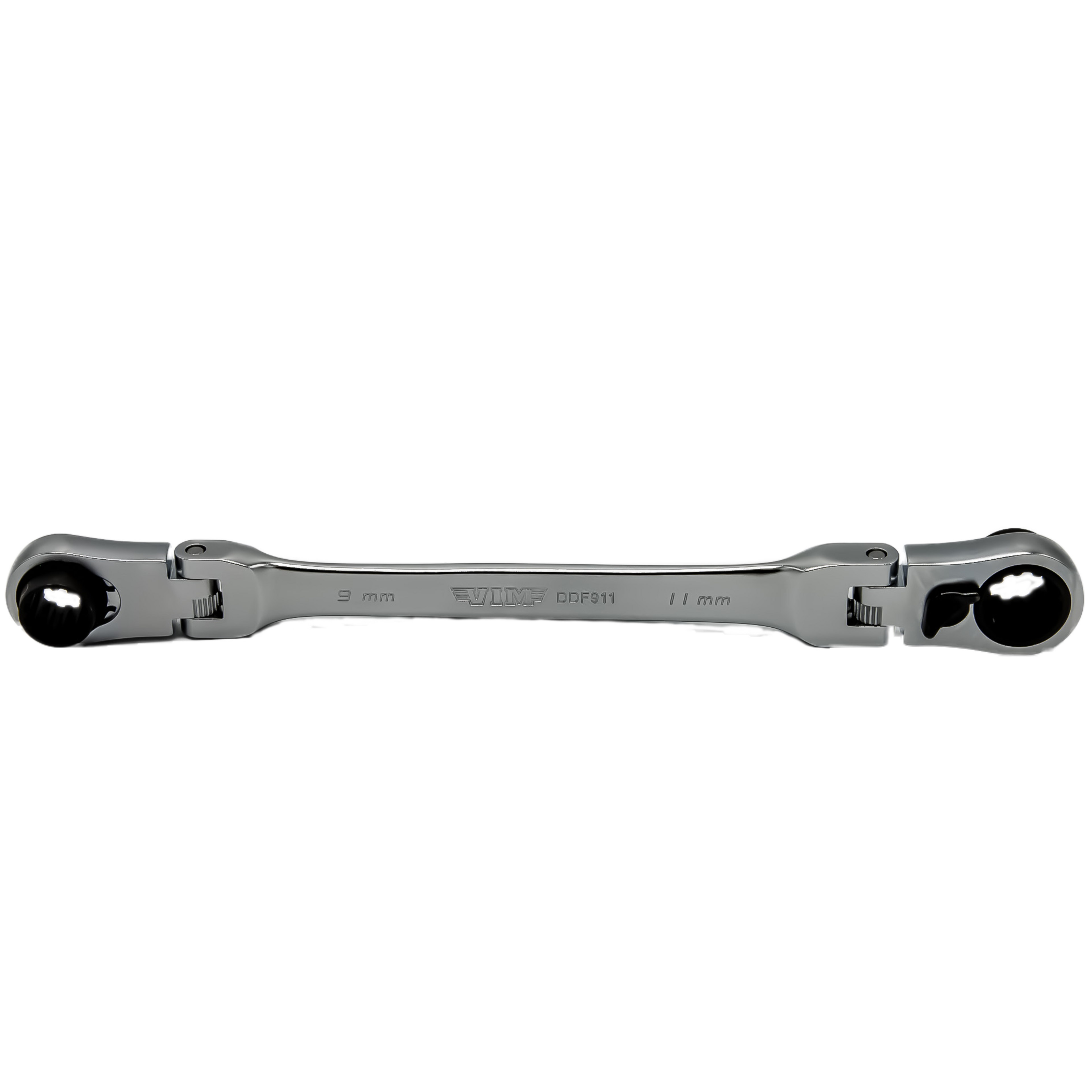 VIM Tools - Double Deep Spline Flex Head Ratcheting Wrench Set (8 mm - 17 mm)