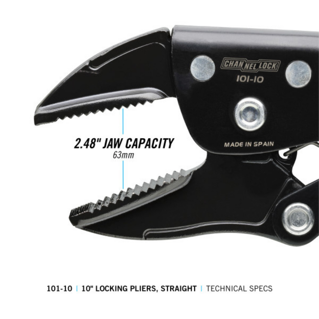 Channellock 10-Inch Straight Jaw Locking Pliers