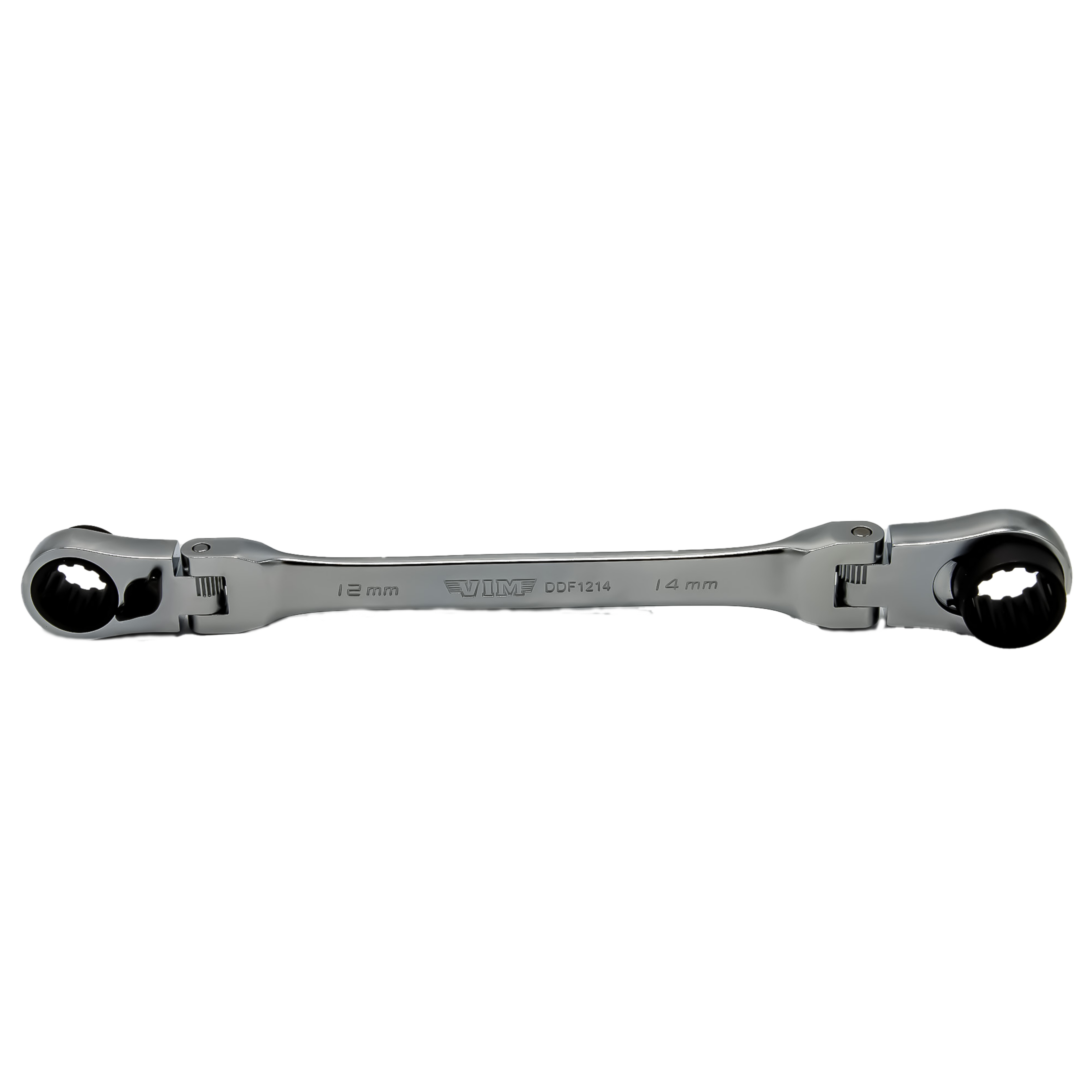 VIM Tools - Double Deep Spline Flex Head Ratcheting Wrench Set (8 mm - 17 mm)