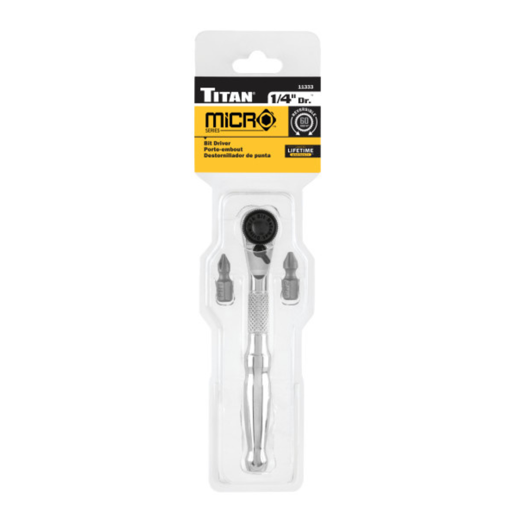 1/4 in. Drive Micro Ratcheting Bit Driver (11333)