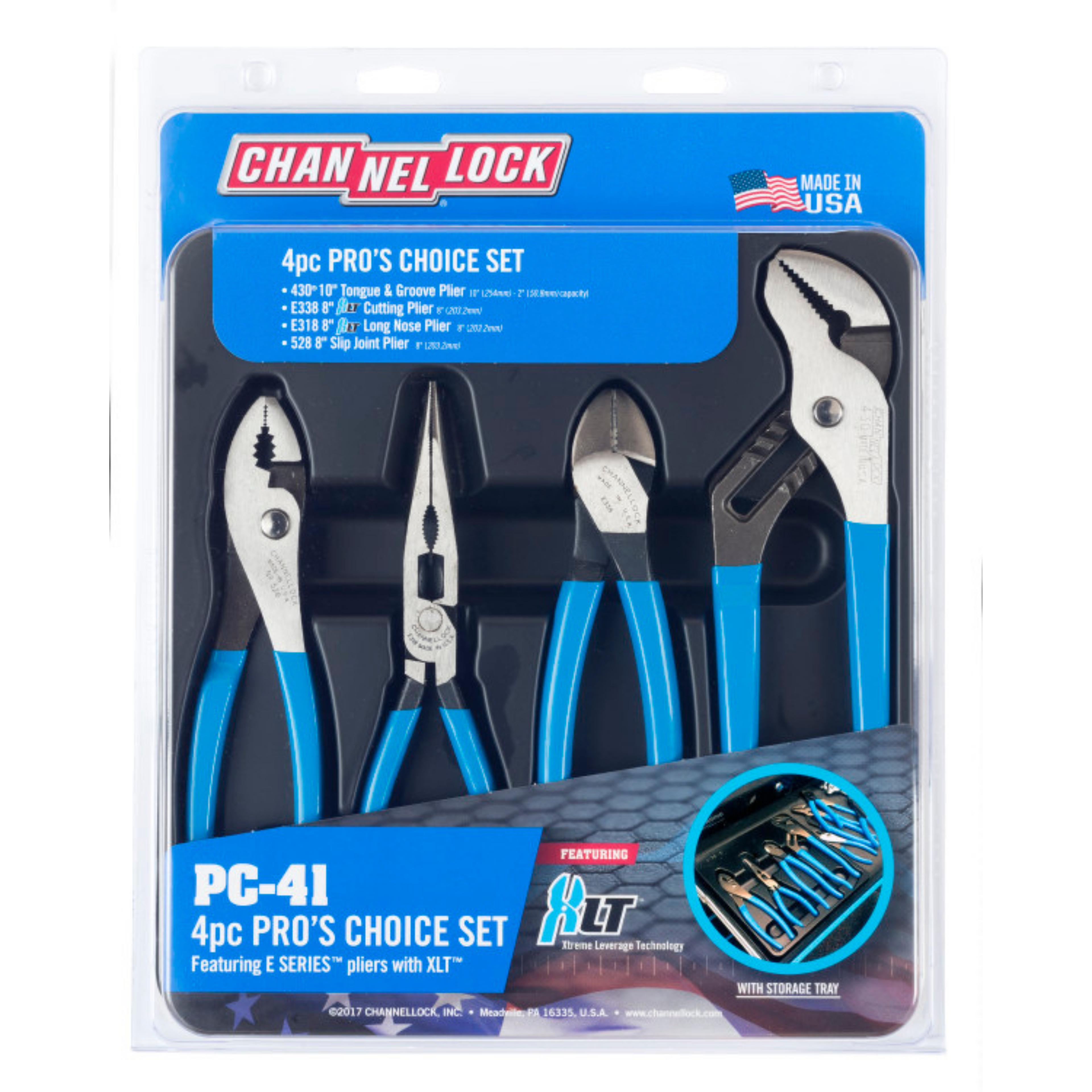 Channellock 4pc Pro's Choice Pliers Set