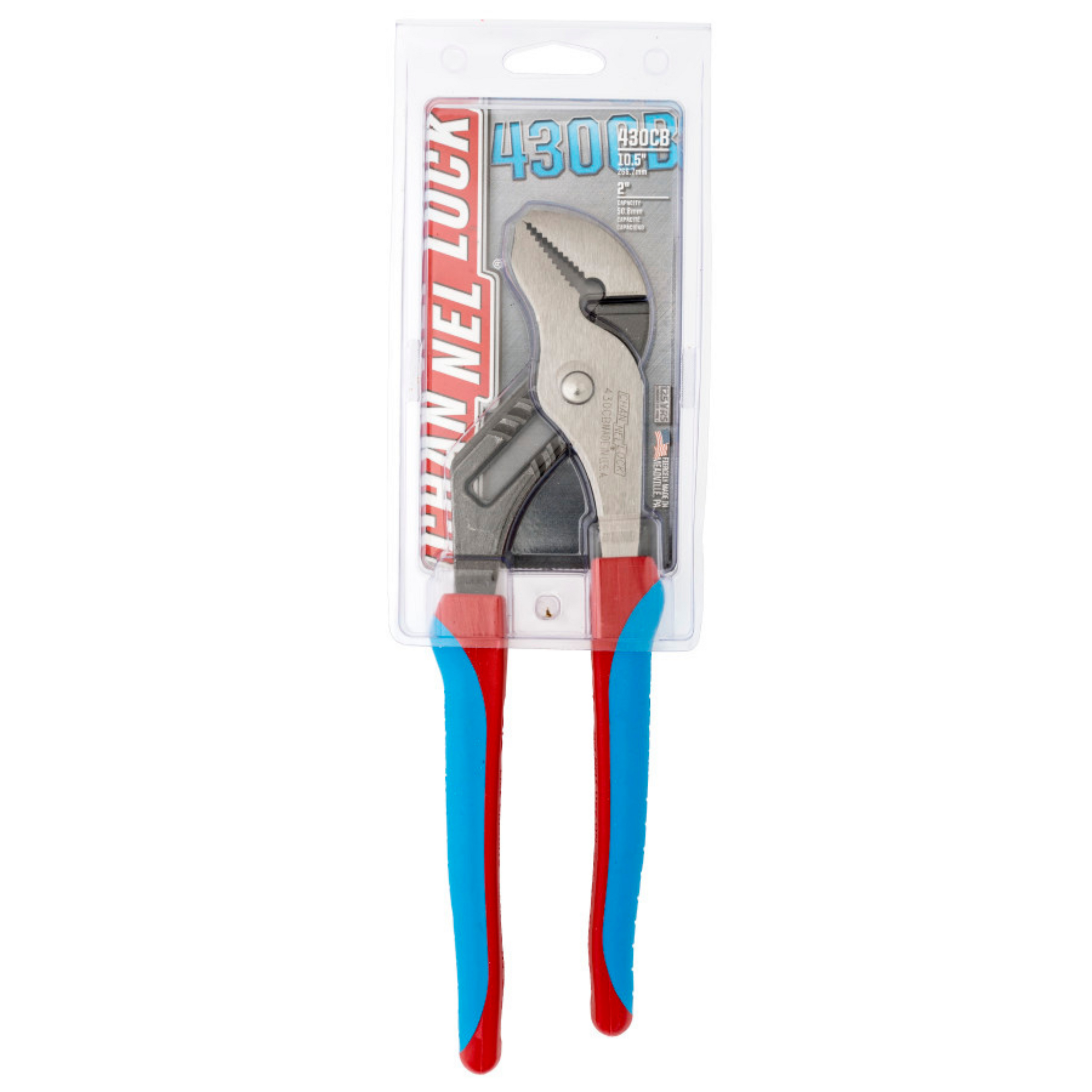 Channellock 10-Inch CODE BLUE® Straight Jaw Pliers for Reliable Grip and Versatility