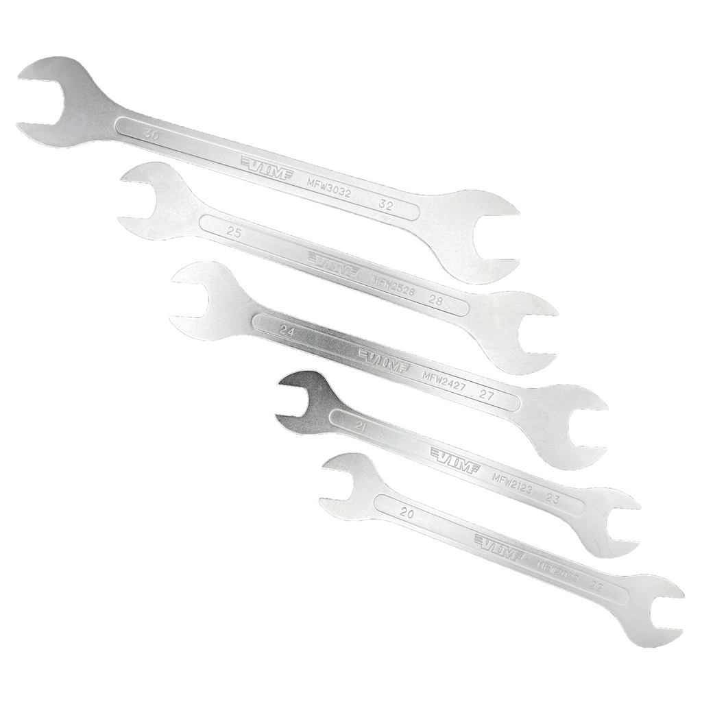 VIM Tools - 5 Pc. Large Flat Wrench Set – Metric